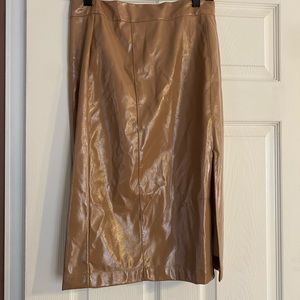 Pleather pencil skirt